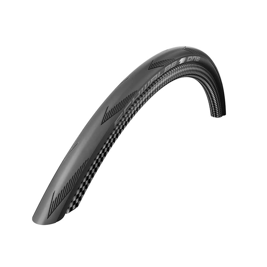 Schwalbe, One, Tire, 700x25C, Folding, Tubeless Ready, Addix, RaceGuard, 67TPI, Black