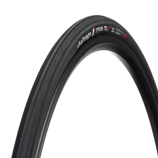 Challenge, Strada Race TLR, Tire, 700x30C, Folding, Tubeless Ready, Vulcanized, Nylon, 120TPI, Black