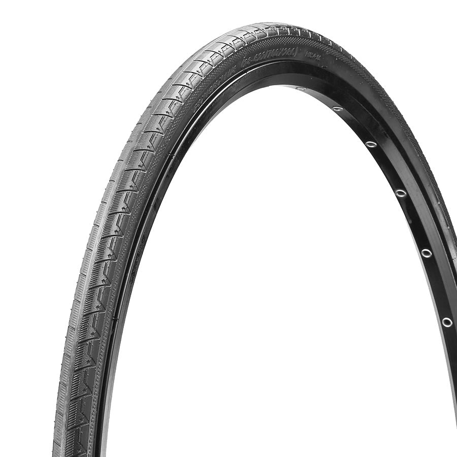 EVO, Recurve, Road Tire, 700x28C, Wire, Clincher, 27TPI, Black