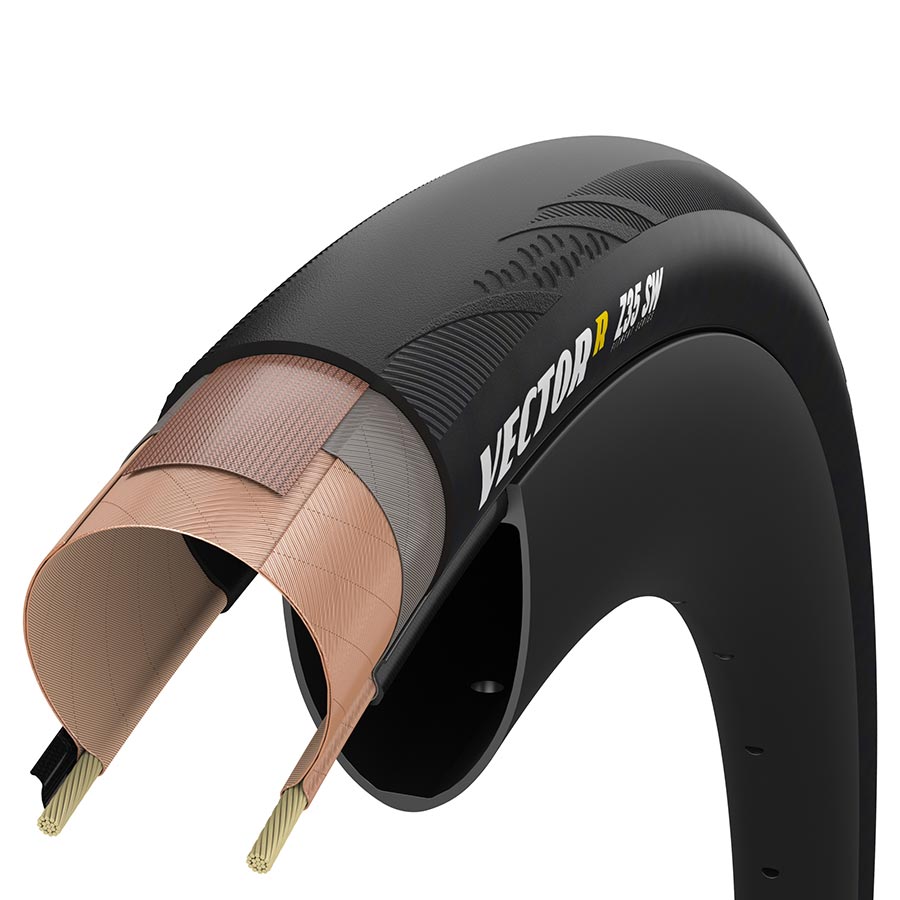 Zipp, Goodyear VectorR SW, Road Tire, 700x30C, Folding, Tubeless Ready, Dynamic:UHP, R:Shield, Black