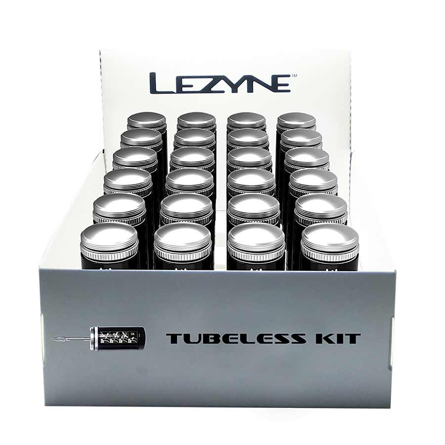 Lezyne, Tubeless Kit, Tubeless repair kit, includes alloy tool and 5 plugs.