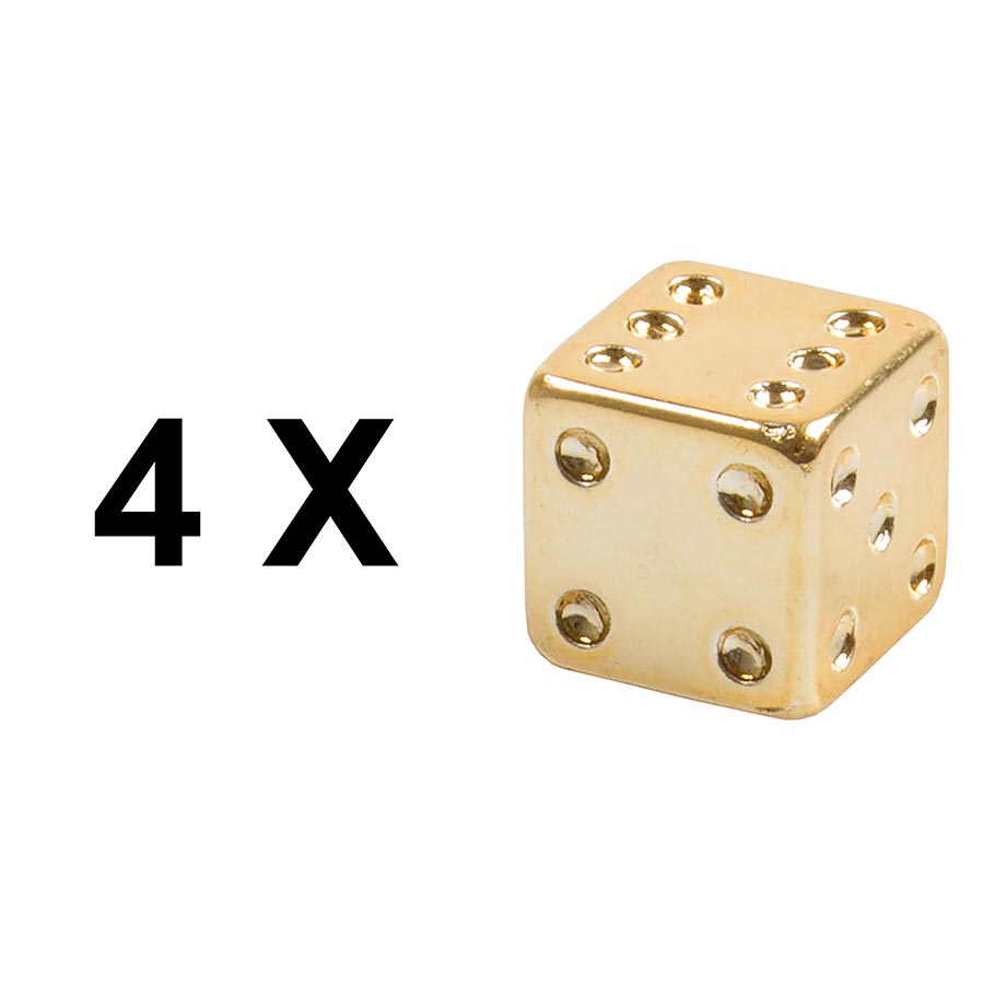 Ventura, Decorative Valve Caps, Schrader, Blue Dice, 4pcs