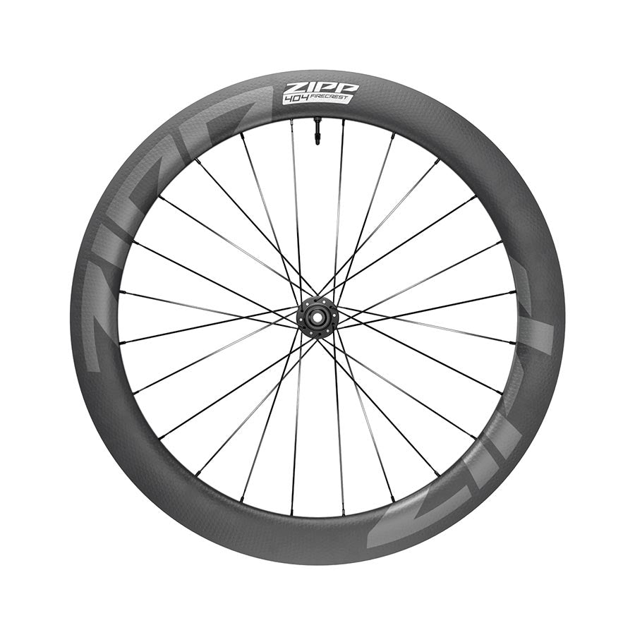 Zipp, 404 Firecrest Tubeless Disc B1, Wheel, Front, 700C / 622, Holes: 24, 12mm TA, 100mm, Disc Center Lock