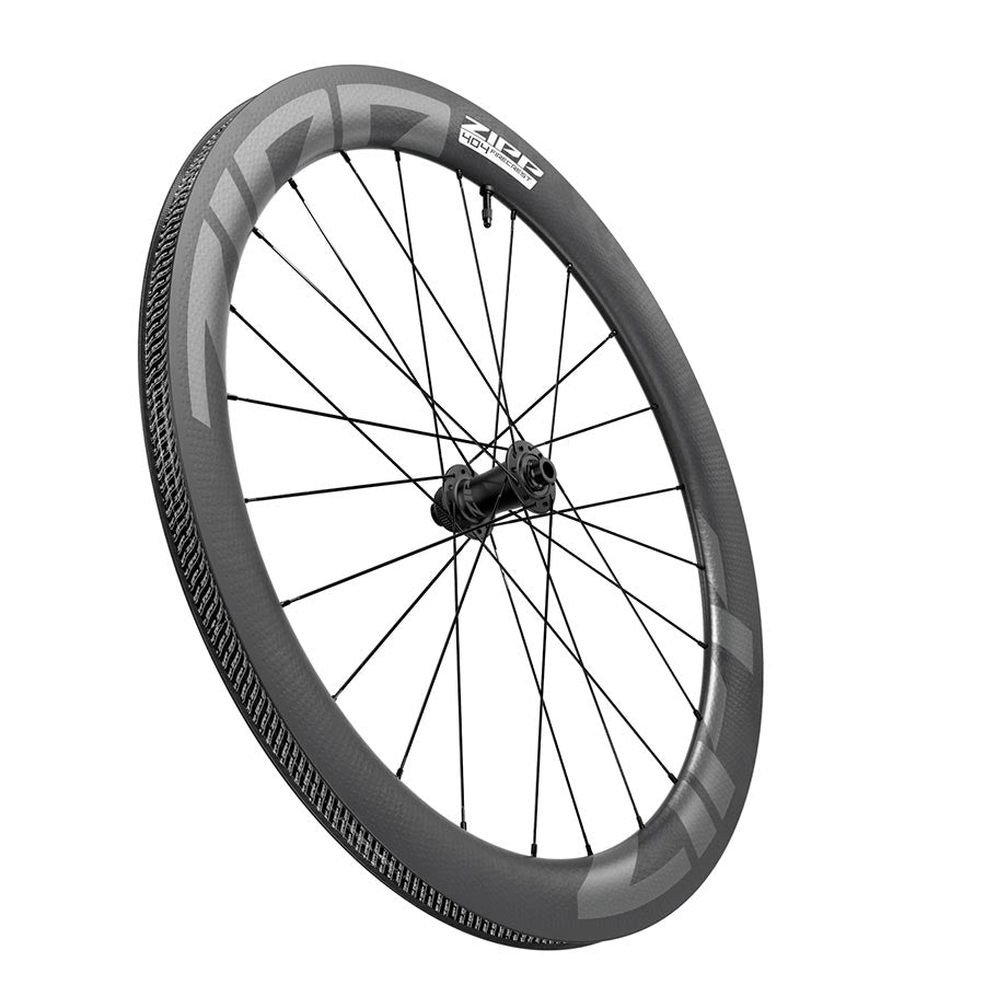 Zipp, 404 Firecrest Tubeless Disc B1, Wheel, Front, 700C / 622, Holes: 24, 12mm TA, 100mm, Disc Center Lock