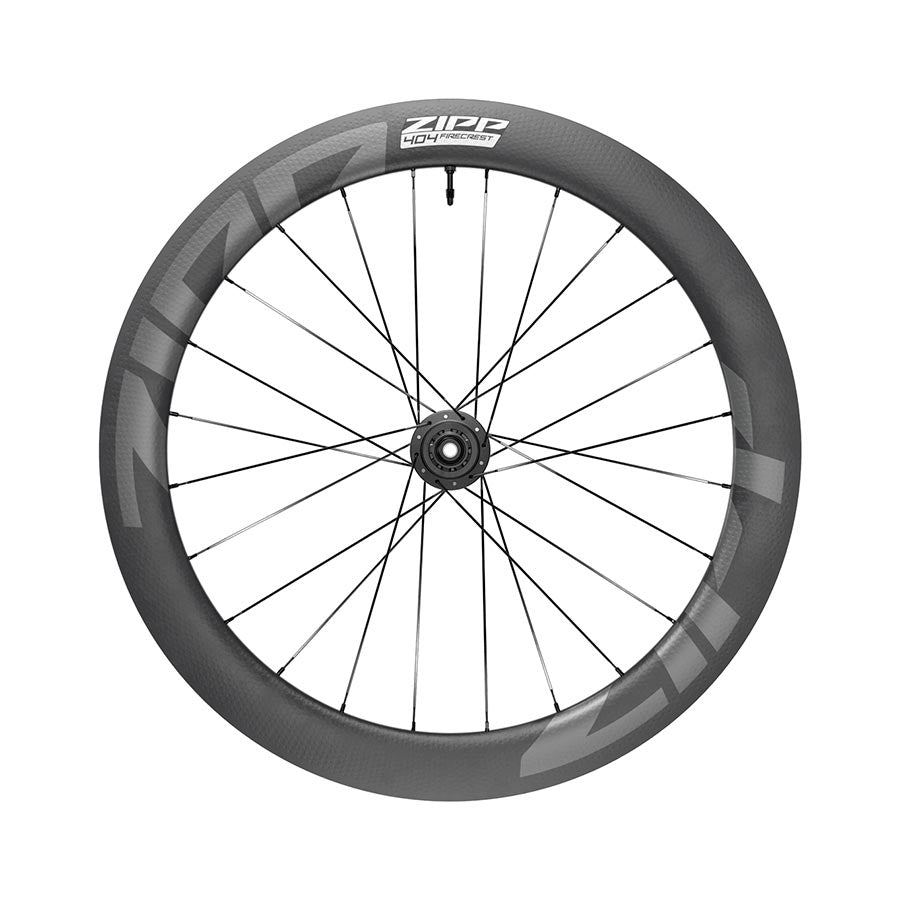 Zipp, 404 Firecrest Tubeless Disc B1, Wheel, Front, 700C / 622, Holes: 24, 12mm TA, 100mm, Disc Center Lock