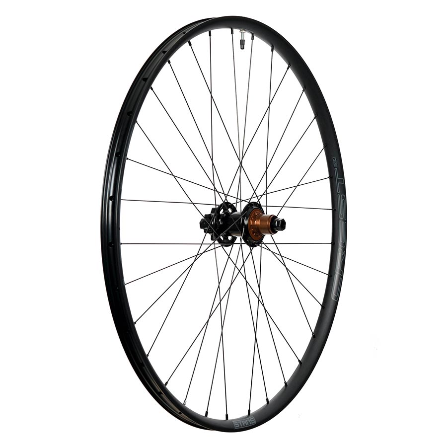 Stans No Tubes, Crest MK4, Wheel, Front, 27.5'' / 584, Holes: 32, 15mm TA, 110mm Boost, Disc IS 6-bolt