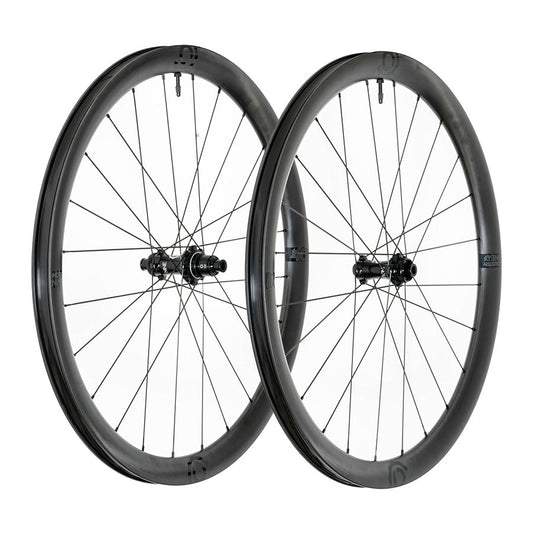 Industry Nine, Solix AL AR40, Wheel, Front and Rear, 700C / 622, Holes: F: 24, R: 24, F: 12mm, R: 12mm, F: 100, R: 142, Disc Center Lock, Shimano Road 11, Set