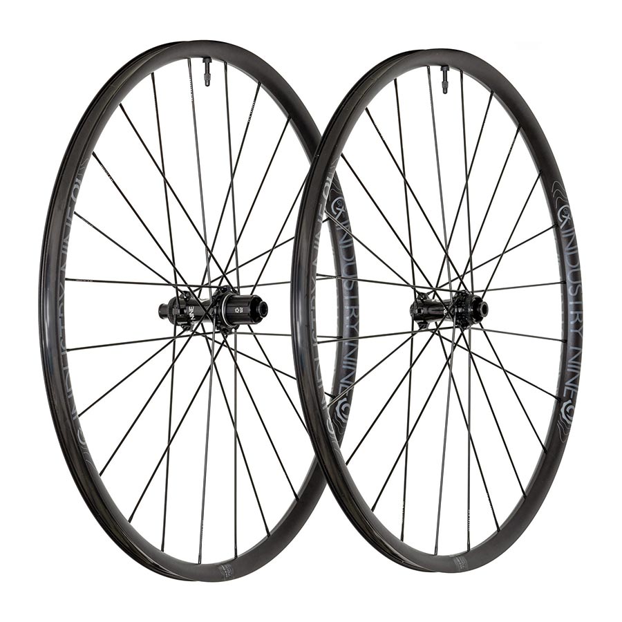 Industry Nine, Solix G GRCX, Wheel, Front and Rear, 700C / 622, Holes: F: 24, R: 24, F: 12mm, R: 12mm, F: 100, R: 142, Disc Center Lock, Shimano Road 11, Set