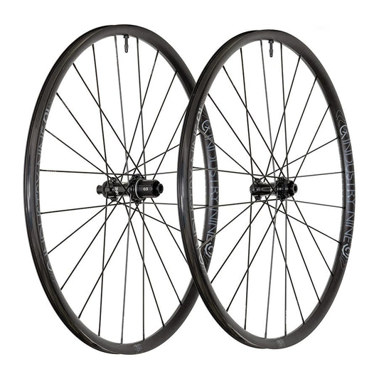 Industry Nine, Solix G GRCX, Wheel, Front and Rear, 700C / 622, Holes: F: 24, R: 24, F: 12mm, R: 12mm, F: 100, R: 142, Disc Center Lock, Shimano Road 11, Set