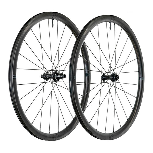 Industry Nine, Solix SL i9 35, Wheel, Front and Rear, 700C / 622, Holes: F: 24, R: 24, F: 12mm, R: 12mm, F: 100, R: 142, Disc Center Lock, Shimano Road 11, Set