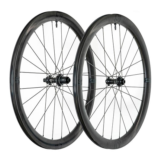 Industry Nine, Solix SL i9 45, Wheel, Front and Rear, 700C / 622, Holes: F: 24, R: 24, F: 12mm, R: 12mm, F: 100, R: 142, Disc Center Lock, Shimano Road 11, Set