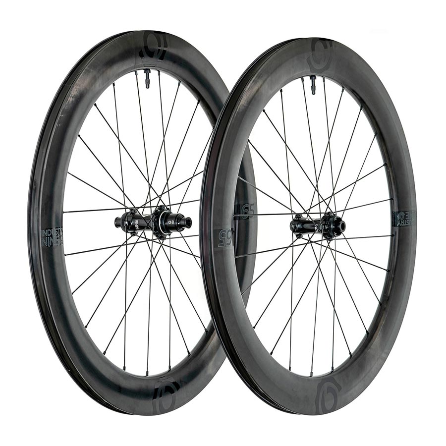 Industry Nine, Solix SL i9 65, Wheel, Front and Rear, 700C / 622, Holes: F: 24, R: 24, F: 12mm, R: 12mm, F: 100, R: 142, Disc Center Lock, Shimano Road 11, Set