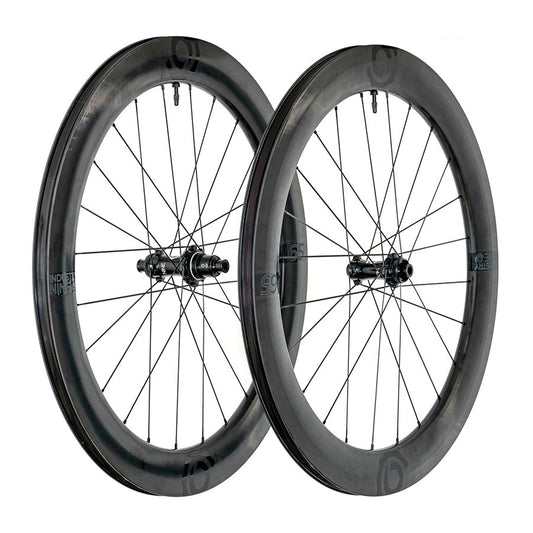 Industry Nine, Solix SL i9 65, Wheel, Front and Rear, 700C / 622, Holes: F: 24, R: 24, F: 12mm, R: 12mm, F: 100, R: 142, Disc Center Lock, Shimano Road 11, Set