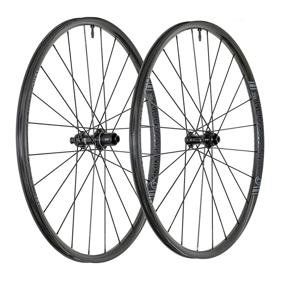 Industry Nine, Solix G UL250c, Wheel, Front and Rear, 700C / 622, Holes: F: 24, R: 24, F: 12mm, R: 12mm, F: 100, R: 142, Disc Center Lock, Shimano Road 11, Set