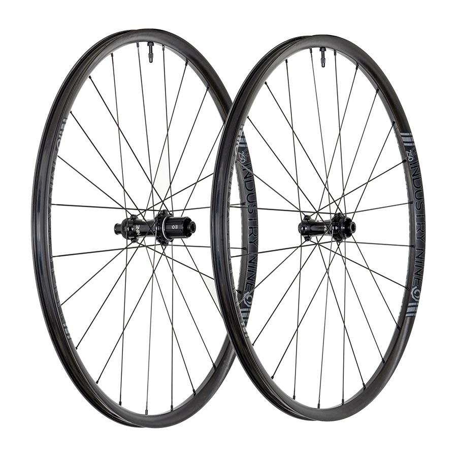 Industry Nine, Solix SL UL250c CX, Wheel, Front and Rear, 700C / 622, Holes: F: 24, R: 24, F: 12mm, R: 12mm, F: 100, R: 142, Disc Center Lock, Shimano Road 11, Set