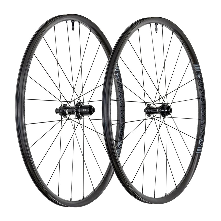 Industry Nine, Solix SL UL250c CX, Wheel, Front and Rear, 700C / 622, Holes: F: 24, R: 24, F: 12mm, R: 12mm, F: 100, R: 142, Disc Center Lock, Shimano Road 11, Set