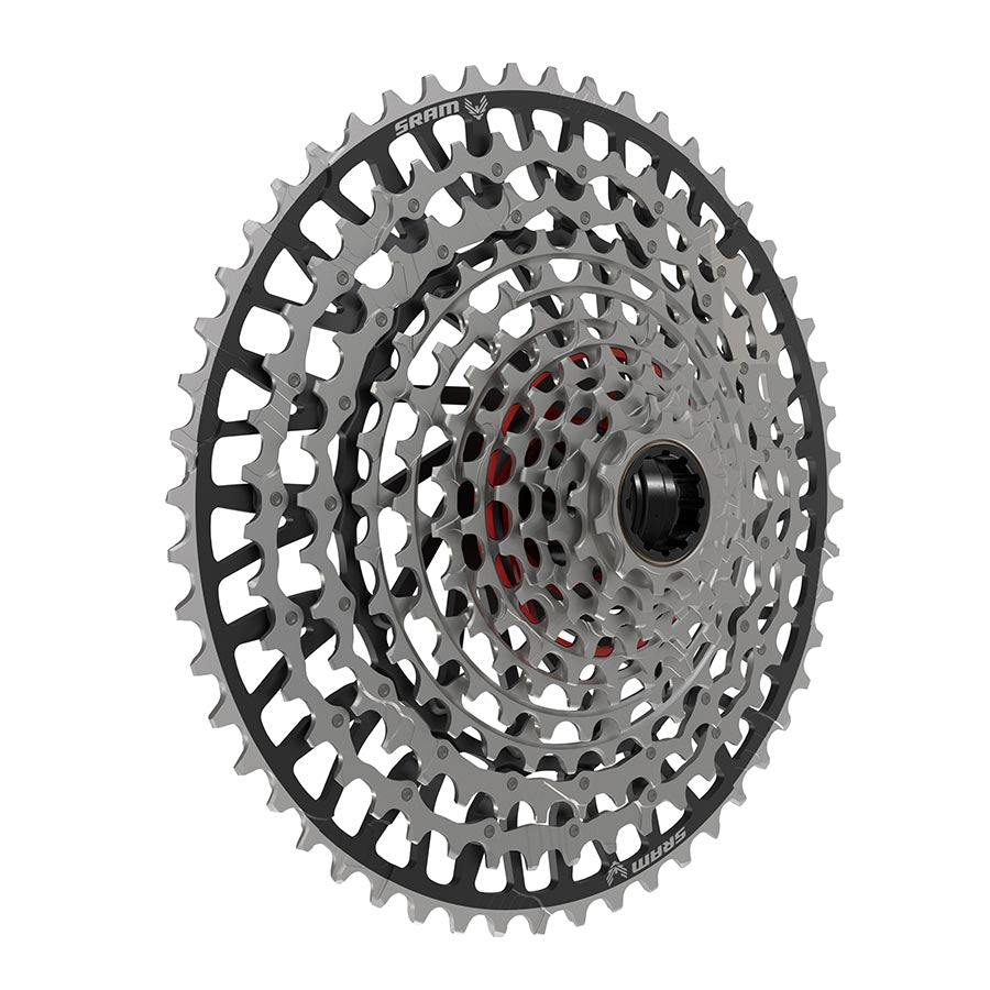 SRAM, XS-1297 XX Eagle T-Type, Cassette, Silver/Black, Speed: 12, 10-52T