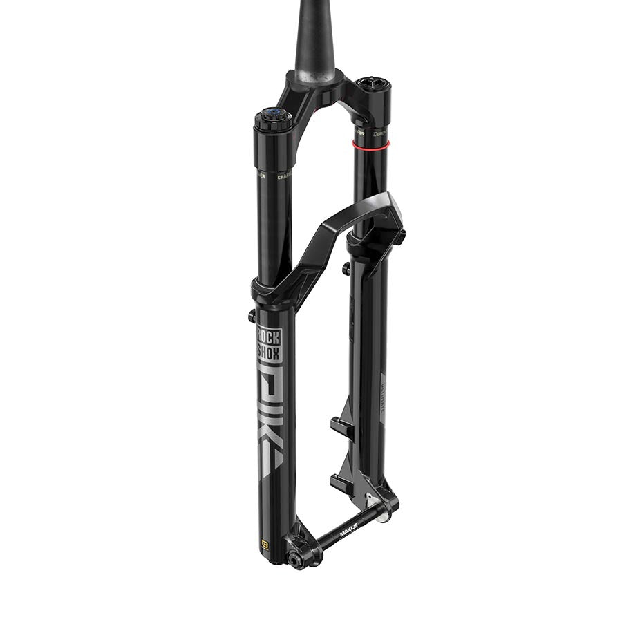 RockShox, Pike Ultimate C2, Suspension Fork, 27.5'', DebonAir+ W/ButterCups, 130mm, 1-1/8''-1.5'', 15x110mm TA, Rake: 44mm, Silver