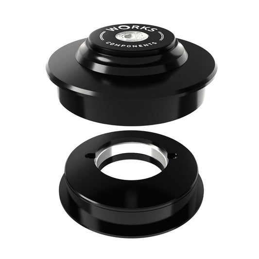 Works Components, 1.5deg ZS56-ZS56 Angleset, Angle Headset, 110-119mm, ZS56/28.6 | ZS56/40, ZeroStack, Complete, Black