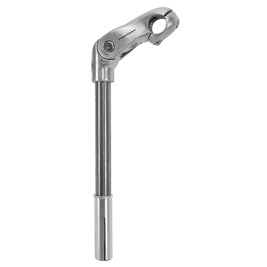 Promax, XL 1'' Adj, OEM Silver, Stem, Diameter: 25.4mm, Length: 85mm, Steerer: 22.2mm with 25.4mm adapter, Silver