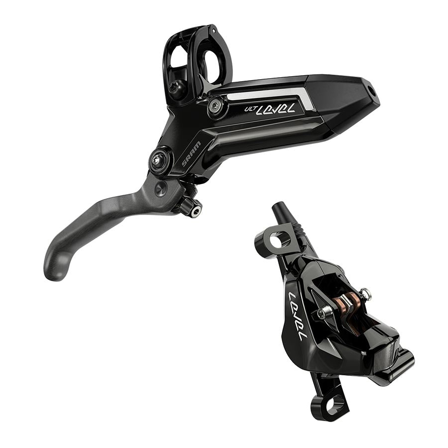 SRAM, Level Silver Stealth 4P, MTB Hydraulic Disc Brake, Front, Post mount, Black