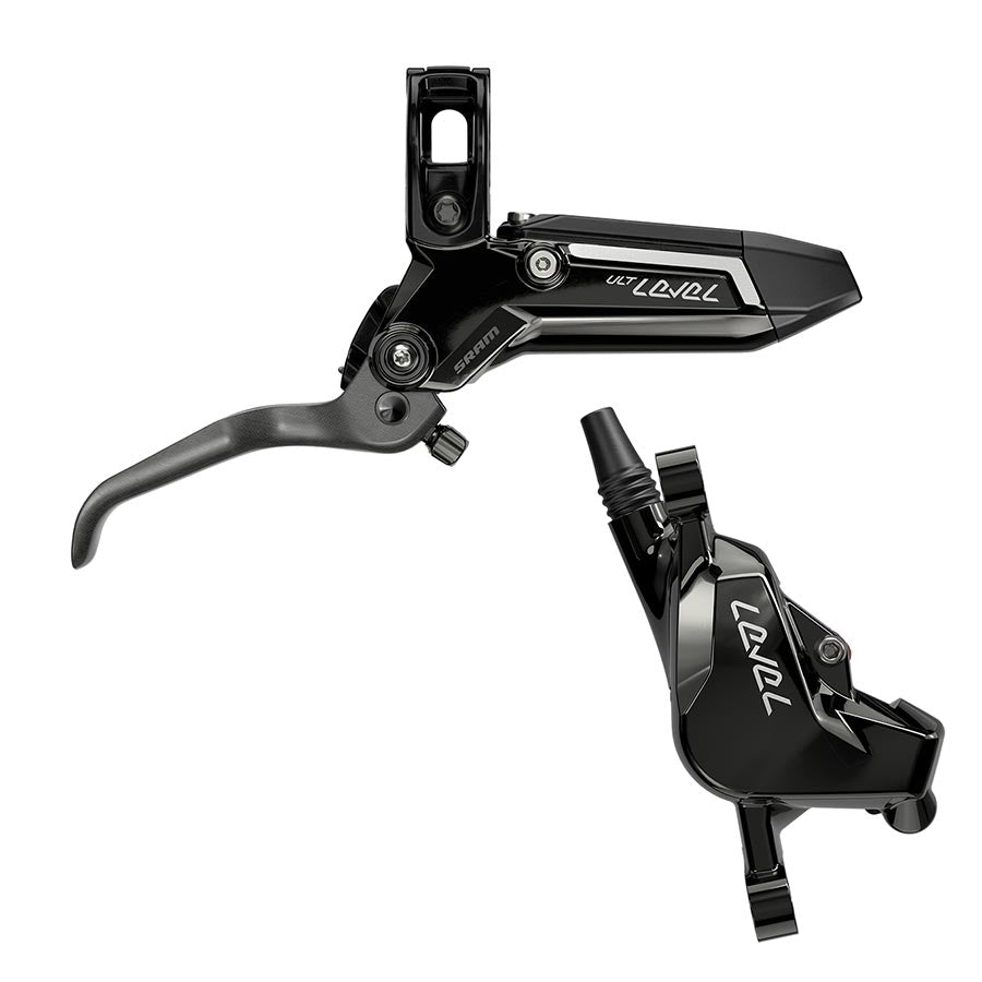 SRAM, Level Silver Stealth 4P, MTB Hydraulic Disc Brake, Front, Post mount, Black