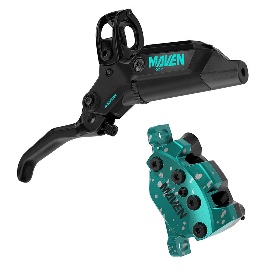 SRAM, Maven Ultimate Expert Kit, MTB Hydraulic Disc Brake, Pair, Post mount, Blue