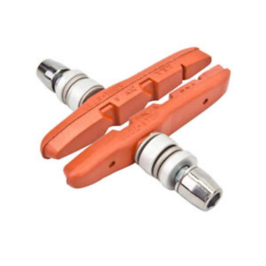 Kool Stop, Thinline, Cantilever Brake Pads, Threaded posts, Rubber, Yellow, Pair
