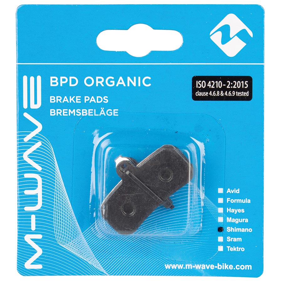 M-Wave, Organic S2, Disc Brake Pads, Shape: Shimano D-Type/H-Type, Organic