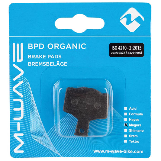 M-Wave, Organic M1, Disc Brake Pads, Shape: Magura MT4, MT8, Campagnolo, Organic