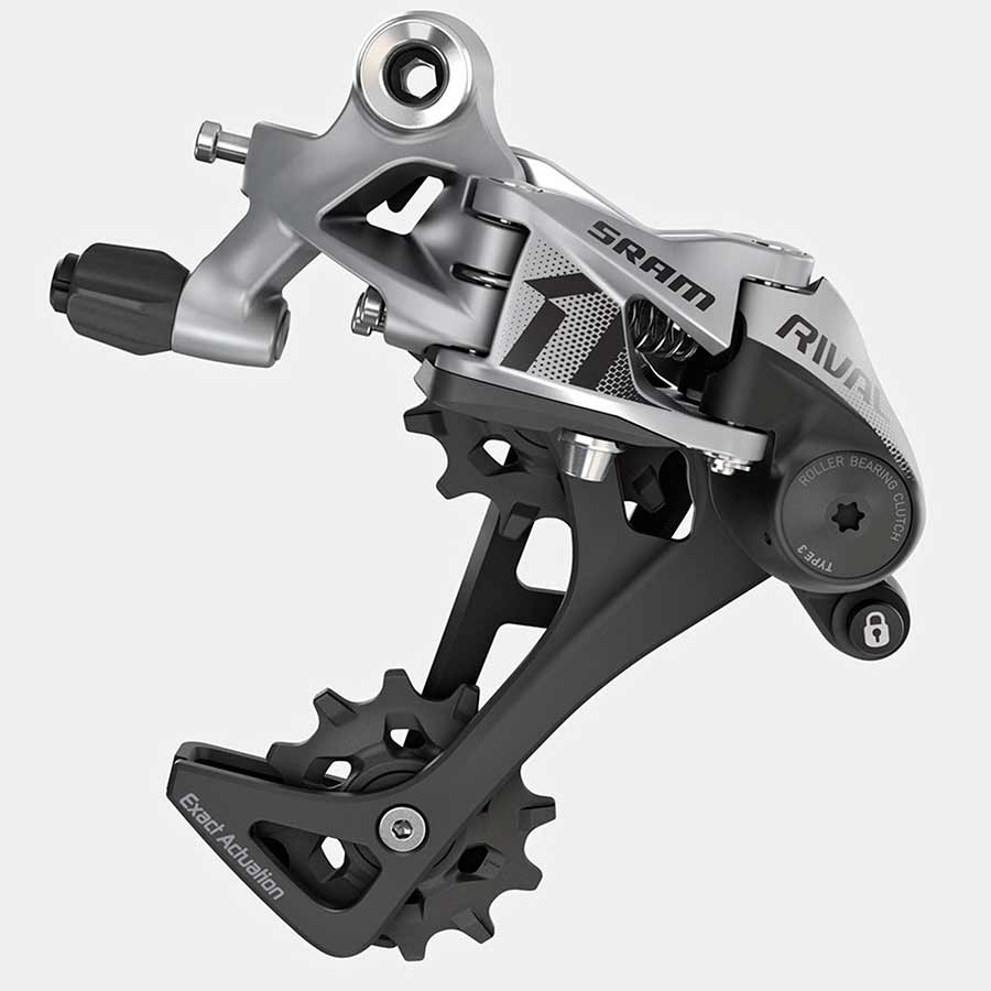 SRAM, Rival1 Type 3.0, Rear derailleur, 11sp., Medium, Black