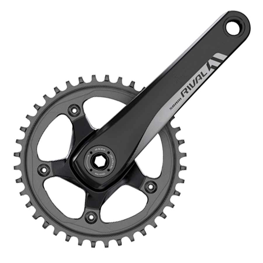 SRAM, Rival1, Crankset, 11 sp., 170mm, 42T, BCD:110mm, GXP, 68mm, 45.5mm, Black