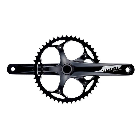 SRAM, S300 1.1 Courier, Crankset, Speed: 1, Spindle: 24/22mm, BCD: 130, 48, GXP, 165mm, Black, Track