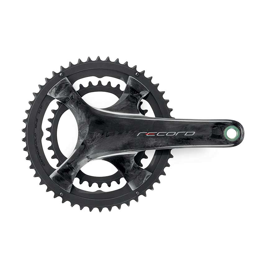 Campagnolo, Record, Crankset, Speed: 12, Spindle: 25mm, BCD: 112/145, 36/52, UltraTorque, 170mm, Carbon, Road Disc