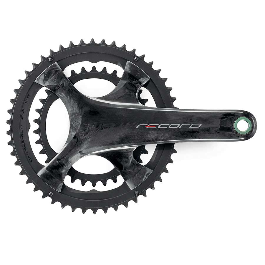 Campagnolo, Record, Crankset, Speed: 12, Spindle: 25mm, BCD: 112/145, 36/52, UltraTorque, 170mm, Carbon, Road Disc