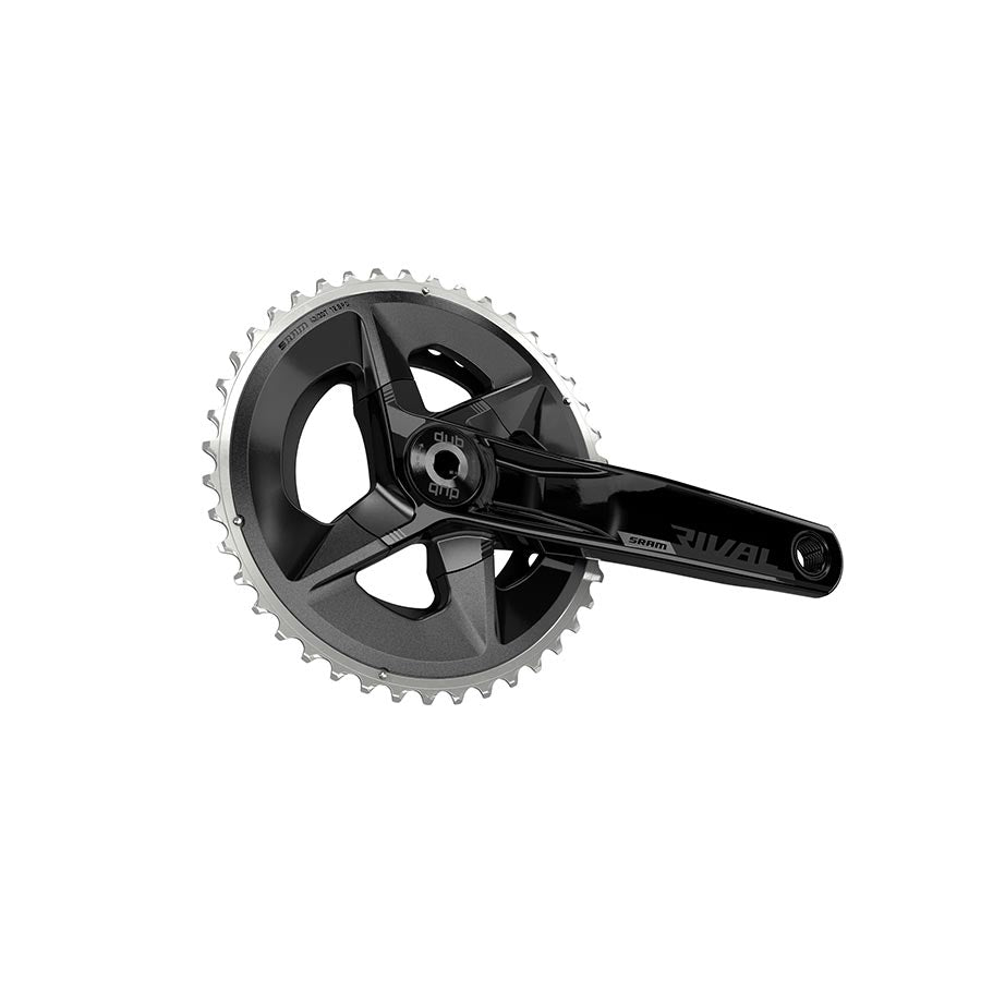 SRAM, Rival D1 Wide 2x, Crankset, Speed: 12, Spindle: 28.99mm, BCD: 94, 43/30, DUB, 160mm, Black, Road Disc