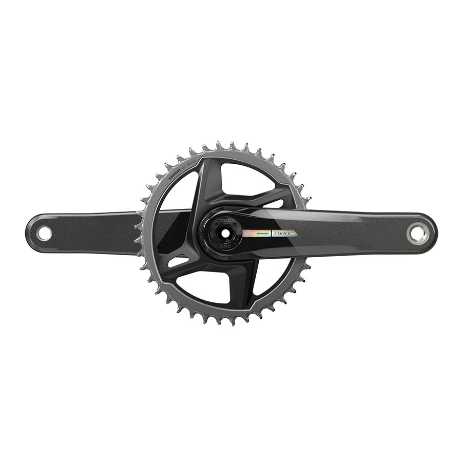 SRAM, Force D2 1x, Crankset, Speed: 12, Spindle: 28.99mm, BCD: Direct Mount, 40, DUB, 165mm, Black, Road Disc