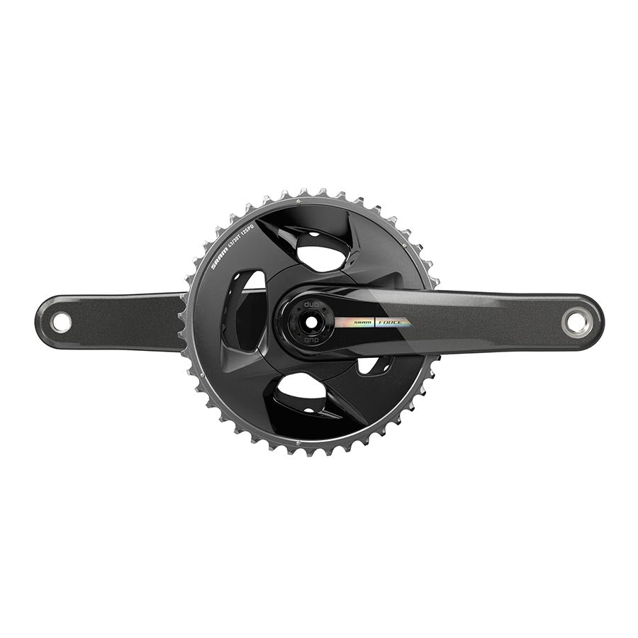 SRAM, Force D2 2x Wide, Crankset, Speed: 12, Spindle: 28.99mm, BCD: 94, 43/30, DUB, 165mm, Black, Road Disc