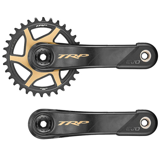 TRP, EVO Carbon, Crankset, Speed: 12, Spindle: 30mm, BCD: Direct Mount, 30mm, 165mm, Black, MTB/Boost