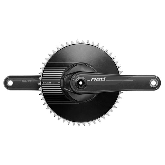 SRAM, Red DUB 1x Aero E1, Crankset, Speed: 12, Spindle: 28.99mm, BCD: Direct Mount SRAM 8 Bolt, 50, DUB, 160mm, Black, Road