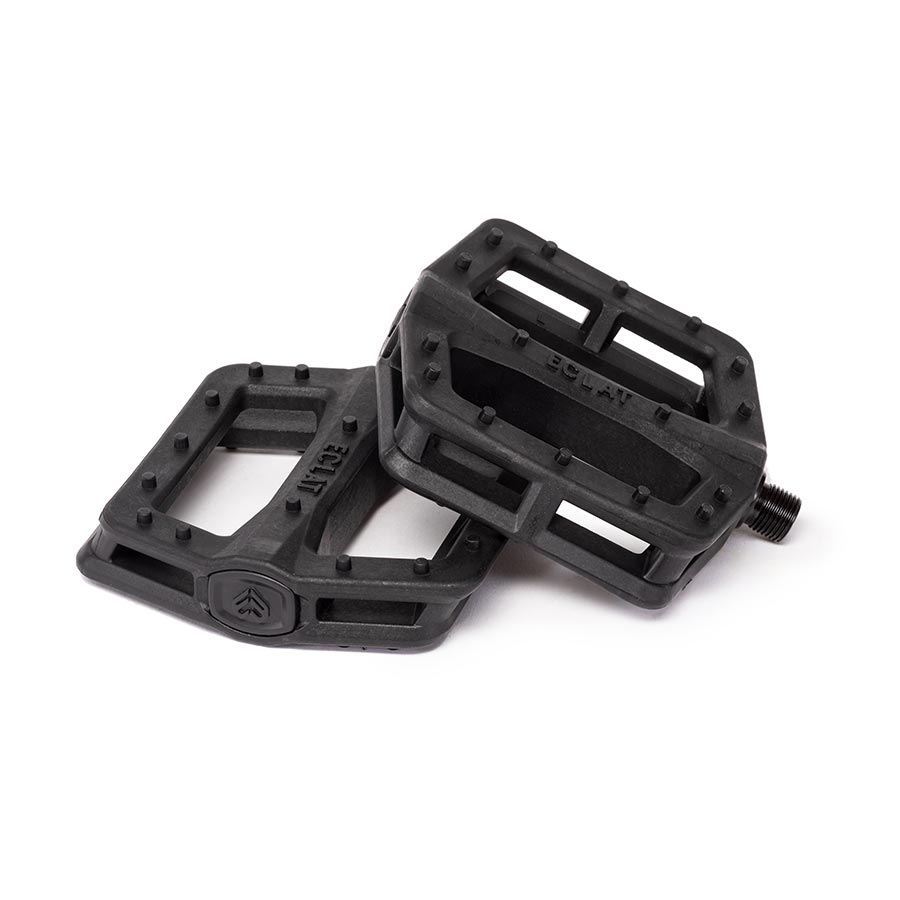 Eclat, Centric, Platform Pedals, Body: Nylon, Spindle: Cr-Mo, 9/16'', Black, Pair