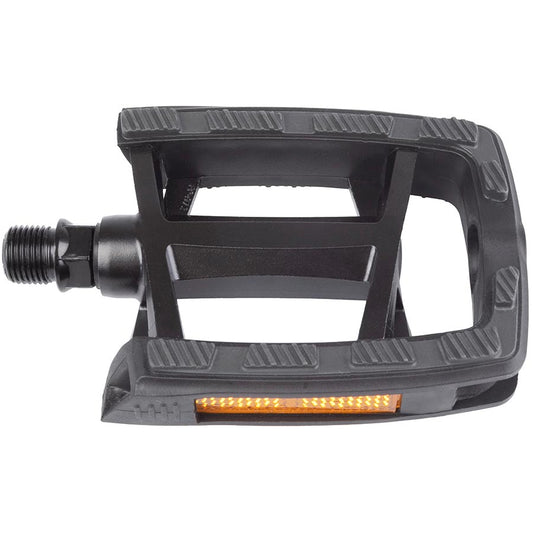 M-Wave, Steady Flat 2 AL, Platform Pedals, Body: Alloy, Spindle: Cr-Mo, 9/16'', Black, Pair