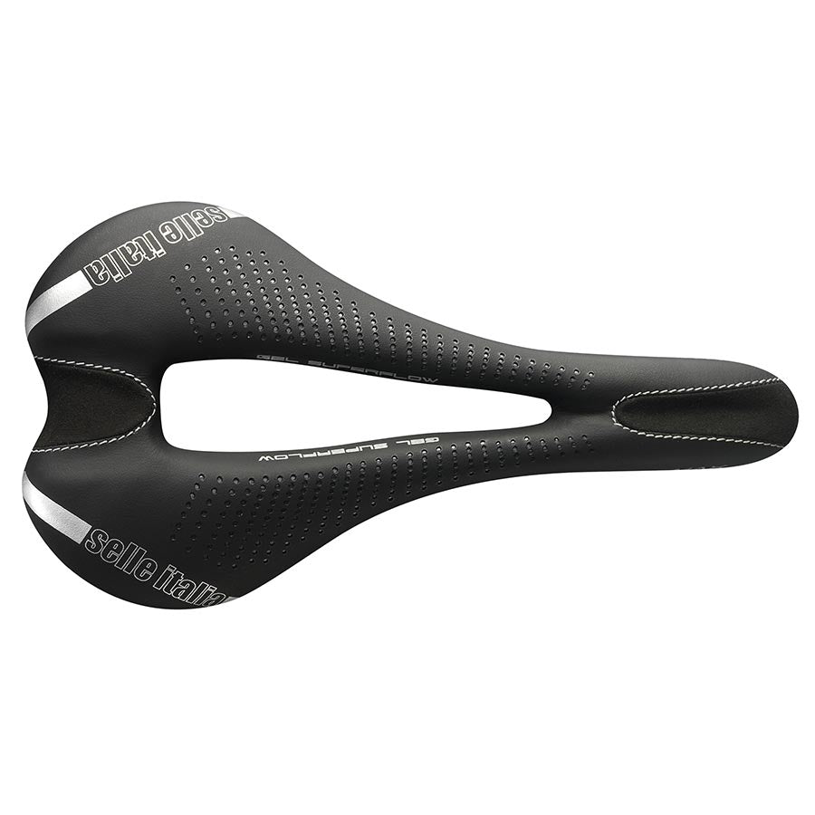 Selle Italia, Max SLR Boost Gel Ti 316 Superflow, Saddle, 248 x 155mm, Unisex, 218g, Black