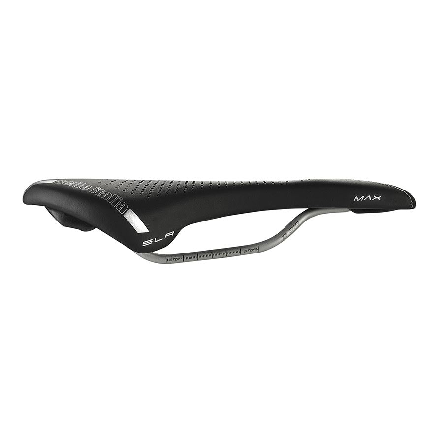 Selle Italia, Max SLR Boost Gel Ti 316 Superflow, Saddle, 248 x 155mm, Unisex, 218g, Black