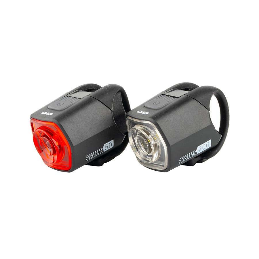 EVO, NiteLight Extend 200/50, Light, Front and Rear, Black, Set