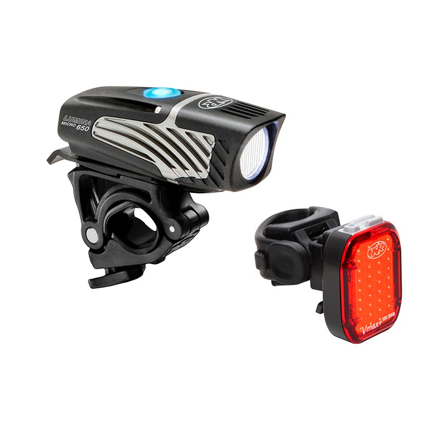 NiteRider, Lumina Micro 650 / Vmax+ 150, Light, Set, Black, Set