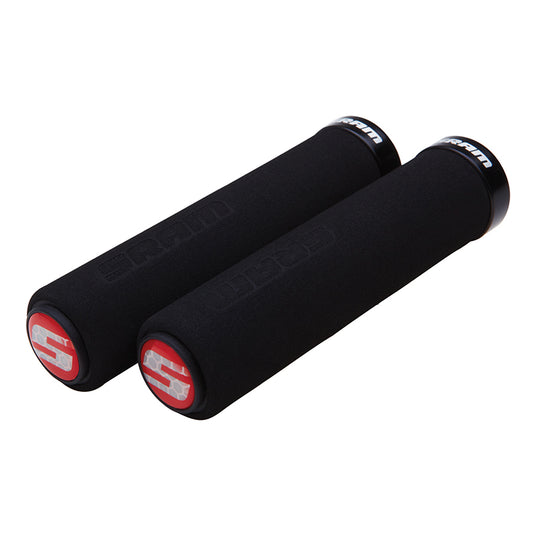 SRAM, Foam Locking, Grips, Black, Pair