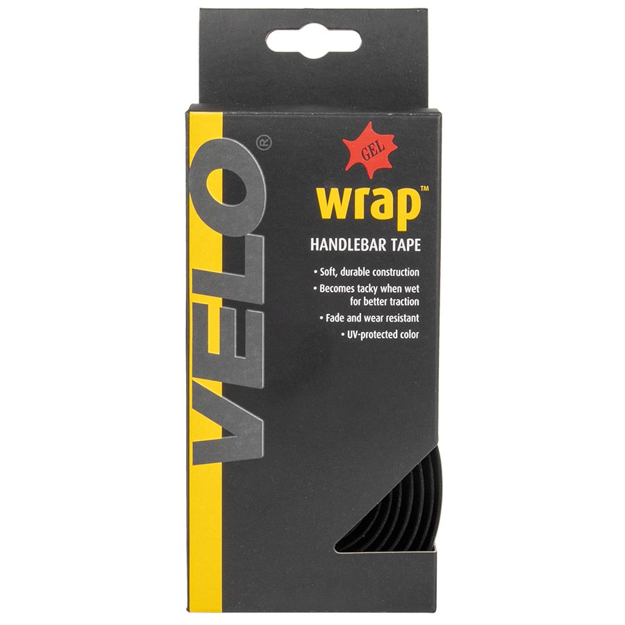 Velo, Wrap Gel Cork, Handlebar Tape, Black