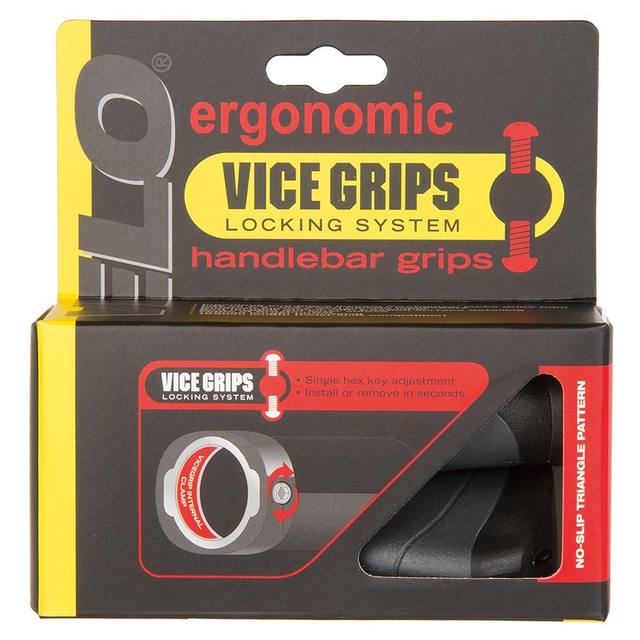 Velo, Vice Grips D3 Ergo, Grips, 135mm, Black/Grey