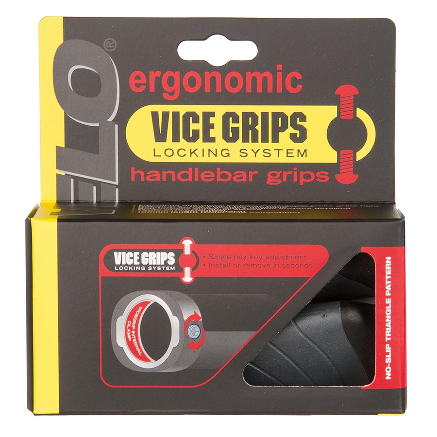 Velo, Vice Grips D3 Ergo, Grips, 135mm, Black/Grey